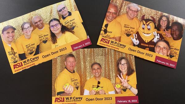 Photos taken at the Photo Booth at ASU Open Door 2023